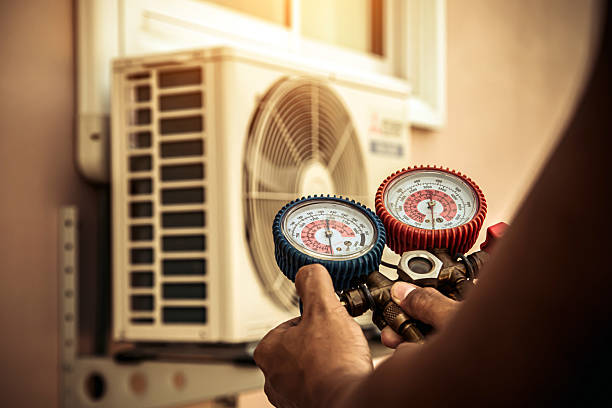 Professional Ductwork Repair technician working in Merrimac, MA
